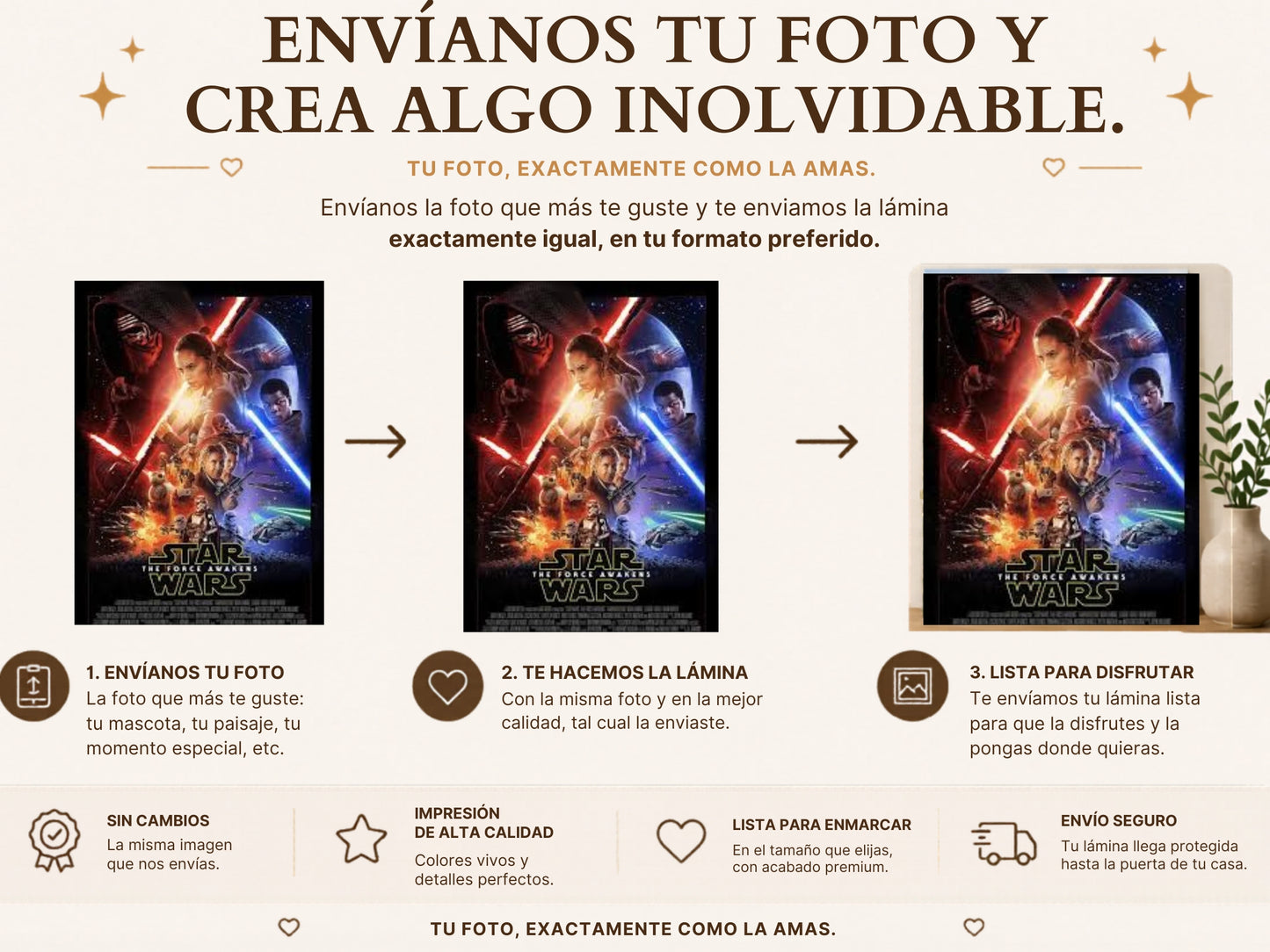Lámina Aluminio CARTEL CINE STARWARS