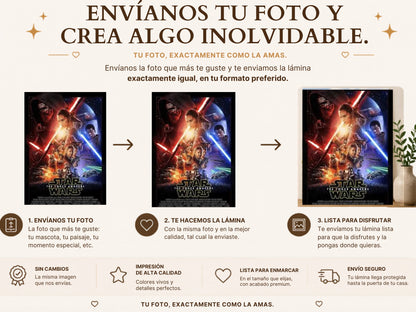 Lámina Aluminio CARTEL CINE STARWARS
