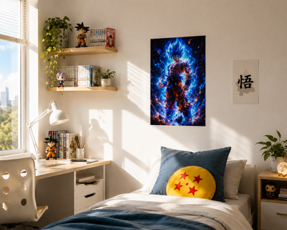 Lámina Aluminio GOKU GUERRERO CÓSMICO AZUL