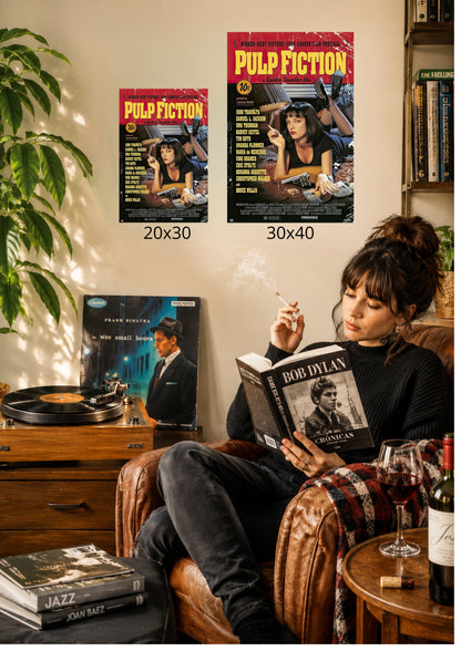 Lámina Aluminio CARTEL CINE PULP FICTION