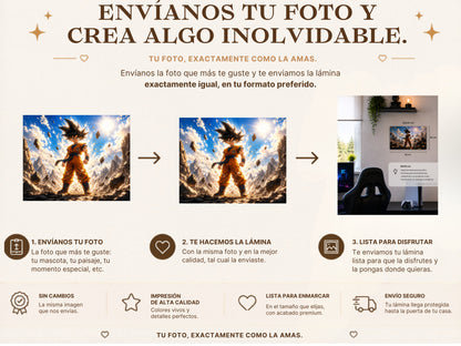 Lámina Aluminio GOKU GUERRERO LEGENDARIO