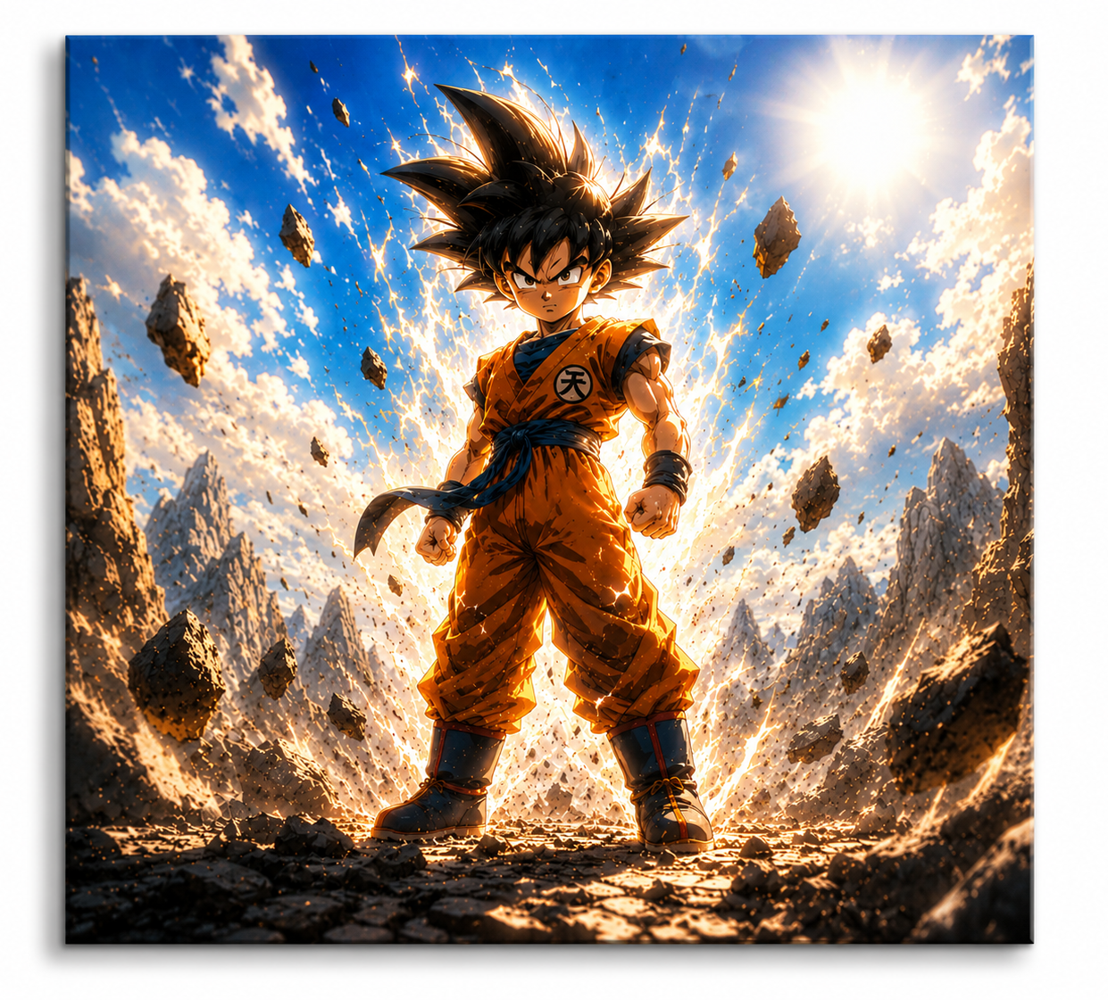 Lámina Aluminio GOKU GUERRERO LEGENDARIO